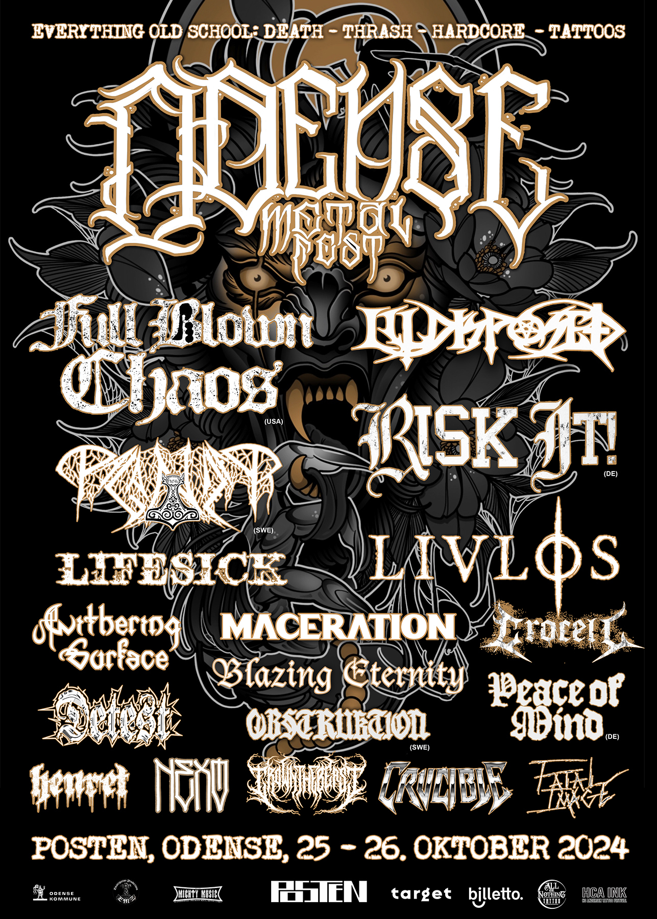 Amerikansk hardcore og svensk dødsmetal klar til Odense Metalfest 1 Odense Metalfest 2024
