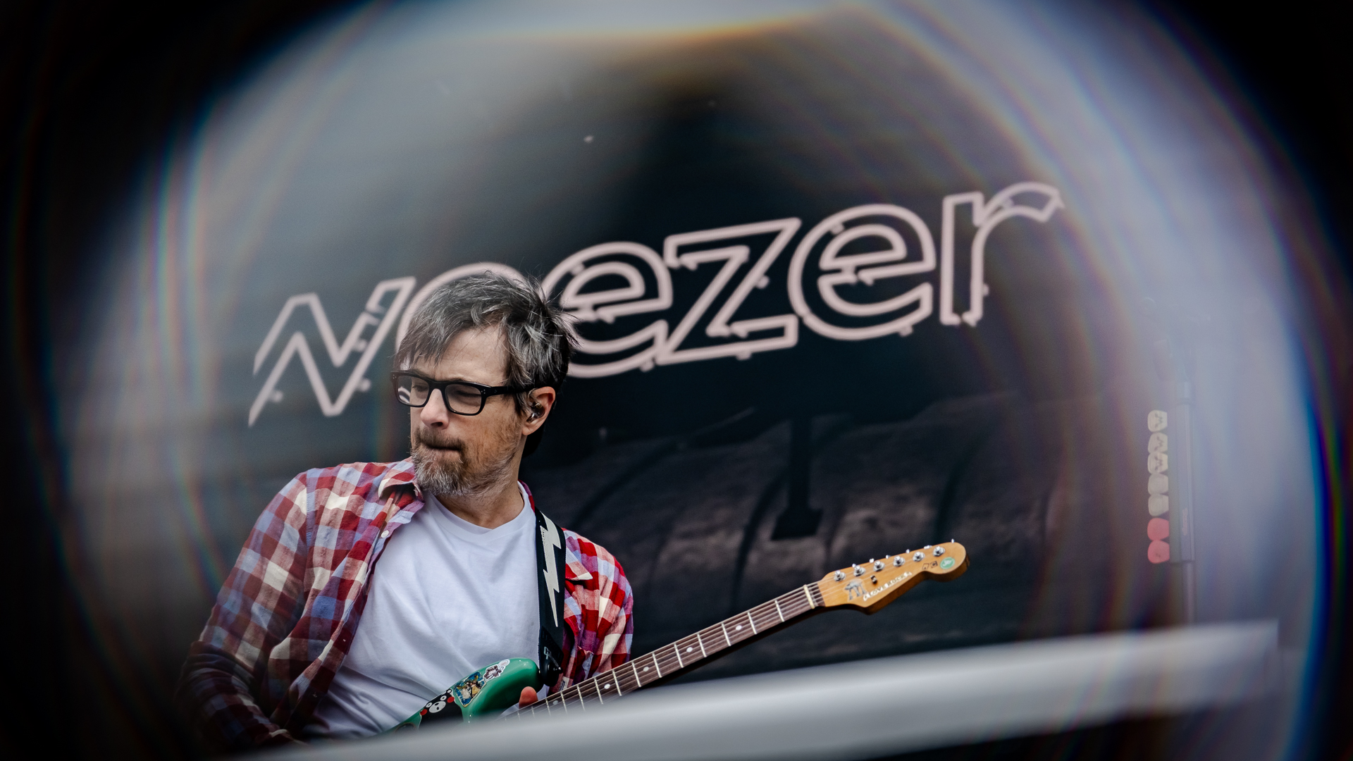 Weezer kæmpede med elendig lyd på NorthSide. Foto: Malene Vinge